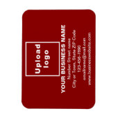 Markenbezeichnung für flexibles Rotes Rechteck Magnet (Vertikal)