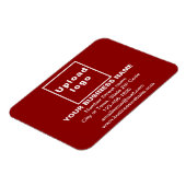 Markenbezeichnung für flexibles Rotes Rechteck Magnet (Linke Seite)