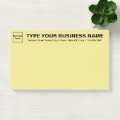 Markenbezeichnung für gelbe Große Post-it Klebezettel (Büro)