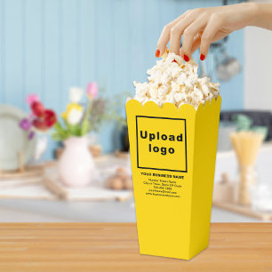 Markenbezeichnung für gelbe Popcorn-Box Geschenkschachtel