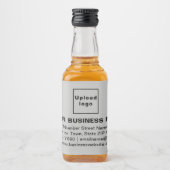 Markenbezeichnung für graue, kleine Unternehmen Alkoholflaschenetikett (Vorderseite)