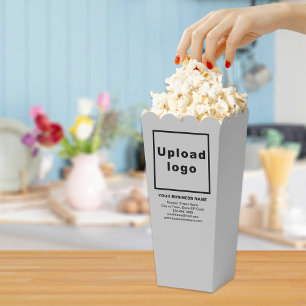 Markenbezeichnung für graue Popcorn Geschenkschachtel