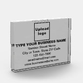 Markenbezeichnung für Graue Rechteck-Foto Fotoblock (Links)