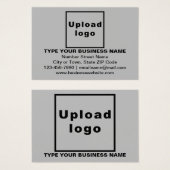 Markenbezeichnung für graue Rectangle-Visitenkarte (Vorne & Hinten)