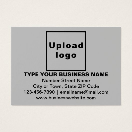 Markenbezeichnung für graue Rectangle-Visitenkarte (Vorderseite)