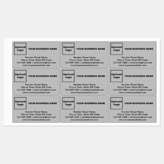 Markenbezeichnung für graues Rechteck Etiketten (Blatt)