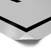 Markenbezeichnung für graues Rechteck-Glossy-Poste Poster (Ecke)