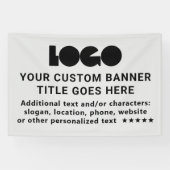 Markenbezeichnung für Graufirmen im Außenbereich 6 Banner (Horizontal)