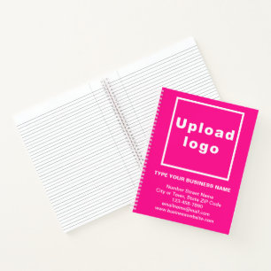Markenbezeichnung für großes rosa SpiralNotebook Notizblock