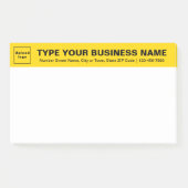 Markenbezeichnung für Großunternehmen Post-it Klebezettel (Vorderseite)