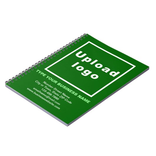 Markenbezeichnung für grünes Notebook Notizblock (Linke Seite)