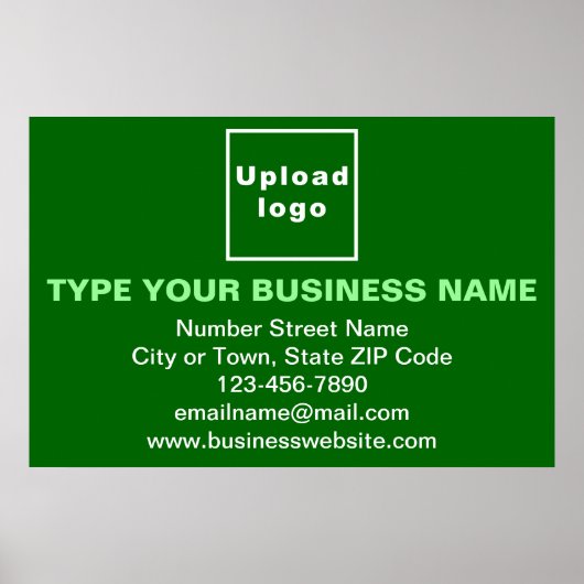 Markenbezeichnung für grünes Rechteck-Poster Poster (Vorne)