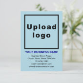 Markenbezeichnung für hellblaue Flachkarte (Stehend Vorderseite)