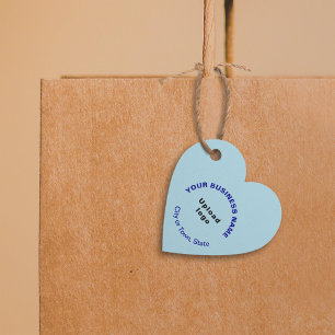 Markenbezeichnung für hellblaue Herzform Geschenkanhänger