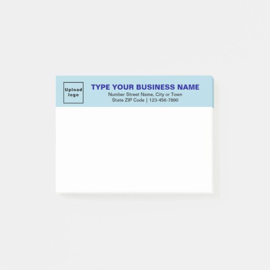 Markenbezeichnung für hellblaue Kopfzeile des Rech Post-it Klebezettel (Vorderseite)