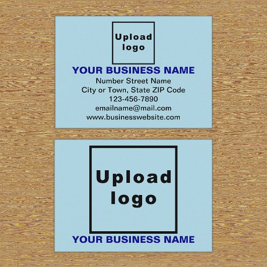 Markenbezeichnung für hellblaues Rechteck Begleitkarte