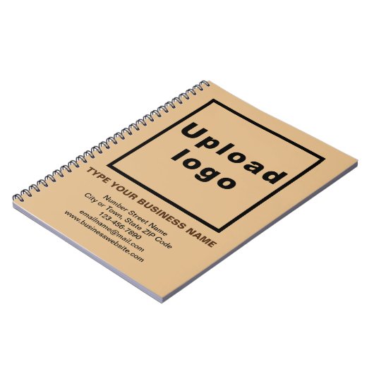 Markenbezeichnung für hellbraunes Notebook Notizblock (Linke Seite)