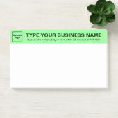 Markenbezeichnung für hellgrüne Führungsposition f Post-it Klebezettel (Büro)