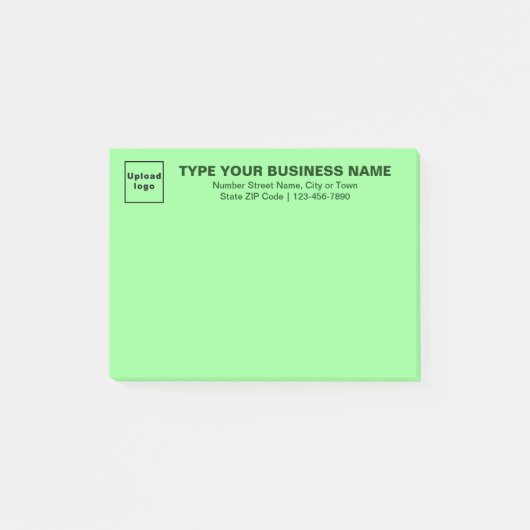 Markenbezeichnung für hellgrünes Rechteck Post-it Klebezettel (Vorderseite)