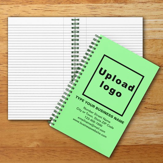 Markenbezeichnung für hellgrünes SpiralNotebook Notizblock
