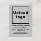 Markenbezeichnung für kleine graue Portraitkarte Visitenkarte (Vorderseite)