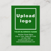 Markenbezeichnung für kleine grüne Portraitkarte Visitenkarte (Vorderseite)