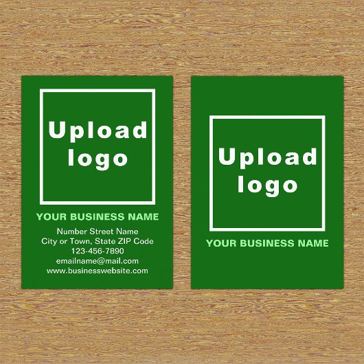 Markenbezeichnung für kleine grüne Portraitkarte Visitenkarte