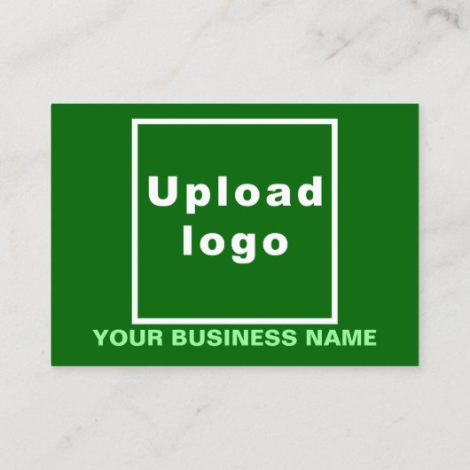 Markenbezeichnung für kleine grüne Rechteck-Karte Visitenkarte (Rückseite)
