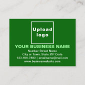 Markenbezeichnung für kleine grüne Rechteck-Karte Visitenkarte (Vorderseite)