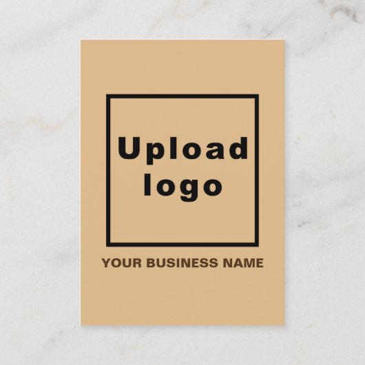 Markenbezeichnung für kleine hellbraune Portraitka Visitenkarte (Rückseite)