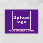 Markenbezeichnung für kleine Lila Rechteck-Karte Visitenkarte (Rückseite)