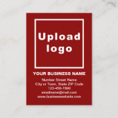 Markenbezeichnung für kleine rote Portraitkarte Visitenkarte (Vorderseite)