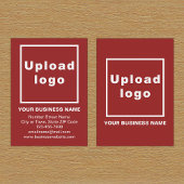 Markenbezeichnung für kleine rote Portraitkarte Visitenkarte