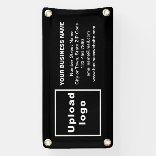 Markenbezeichnung für kleine schwarze Banner (Vertikal)