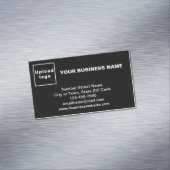 Markenbezeichnung für kleine schwarze Magnetkarte Magnetische Visitenkarte (Beispiel)