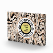 Markenbezeichnung für kundenspezifische Logos Fotoblock (Rechts)