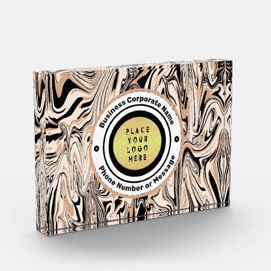 Markenbezeichnung für kundenspezifische Logos Fotoblock (Links)