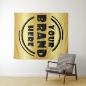 Markenbezeichnung für kundenspezifische Unternehme Wandteppich (Beispiel (Horizontal))