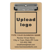 Markenbezeichnung für Light Brown Mini-Zwischenabl Mini Klemmbrett (Vorderseite)