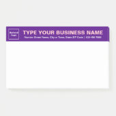 Markenbezeichnung für Lila Führungsposition Post-it Klebezettel (Vorderseite)