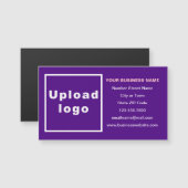 Markenbezeichnung für Lila Magnetkarte (Vorne/Hinten)