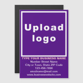 Markenbezeichnung für Lila Magnetkarte 5" x 7" (Vorne/Hinten)