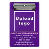 Markenbezeichnung für Lila Mini-Zwischenablage Mini Klemmbrett (Vorderseite)