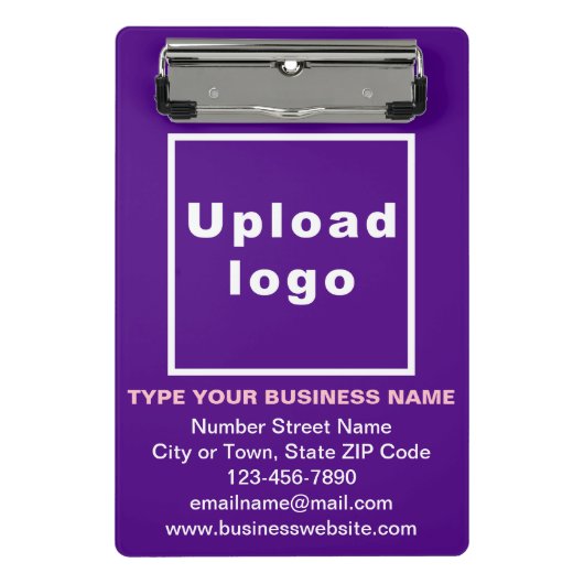 Markenbezeichnung für Lila Mini-Zwischenablage Mini Klemmbrett (Vorderseite)