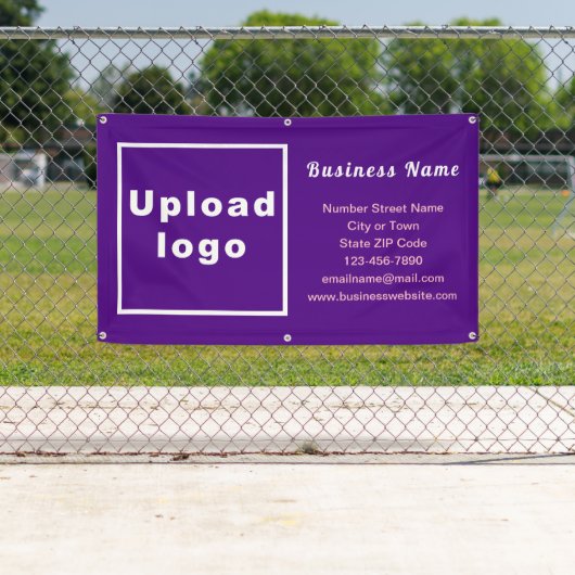 Markenbezeichnung für Lila Rectangle-Banner Banner (Insitu)