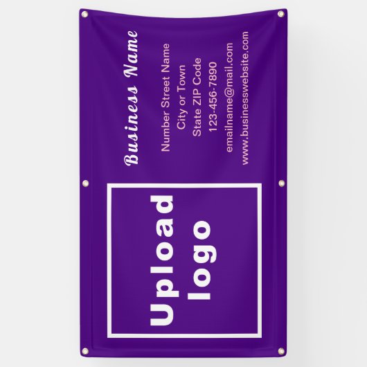 Markenbezeichnung für Lila Rectangle-Banner Banner (Vertikal)