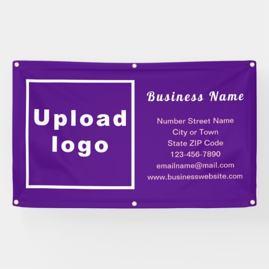 Markenbezeichnung für Lila Rectangle-Banner Banner