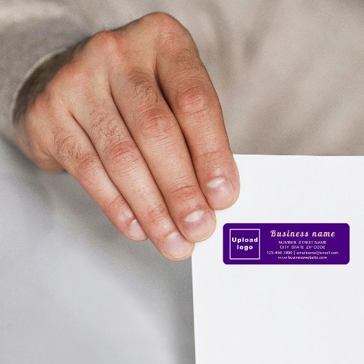 Markenbezeichnung für Lila Rücksendeadresse