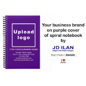 Markenbezeichnung für Lila SpiralNotebook Notizblock