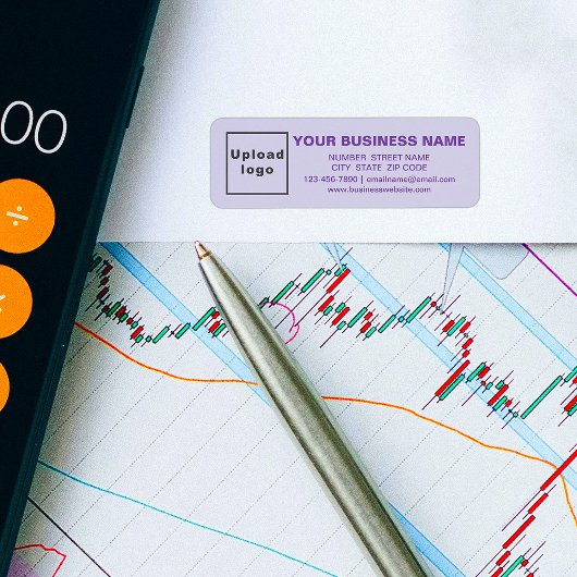 Markenbezeichnung für monochrome Lila Rücksendeadr